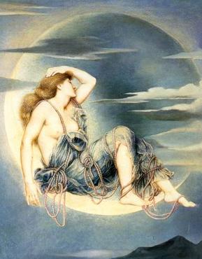 Luna, by Evelyn De Morgan