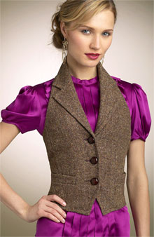 Trina Turk 'Spencer' tweed vest 