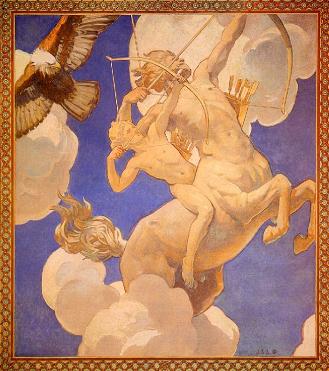 Chiron and Achilles, by John Singer Sargent