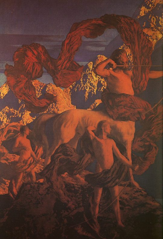 Jason and his Teacher, by Maxfield Parrish
