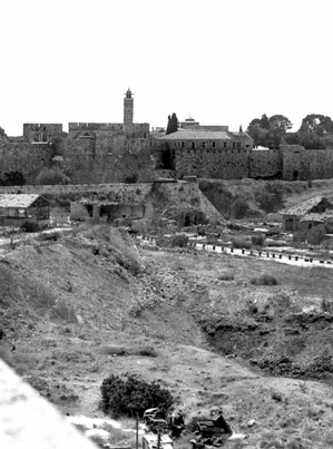 No man's land in Jerusalem between Israel and Jordan. Photo taken c. 1964 by Etan J. Tal. 